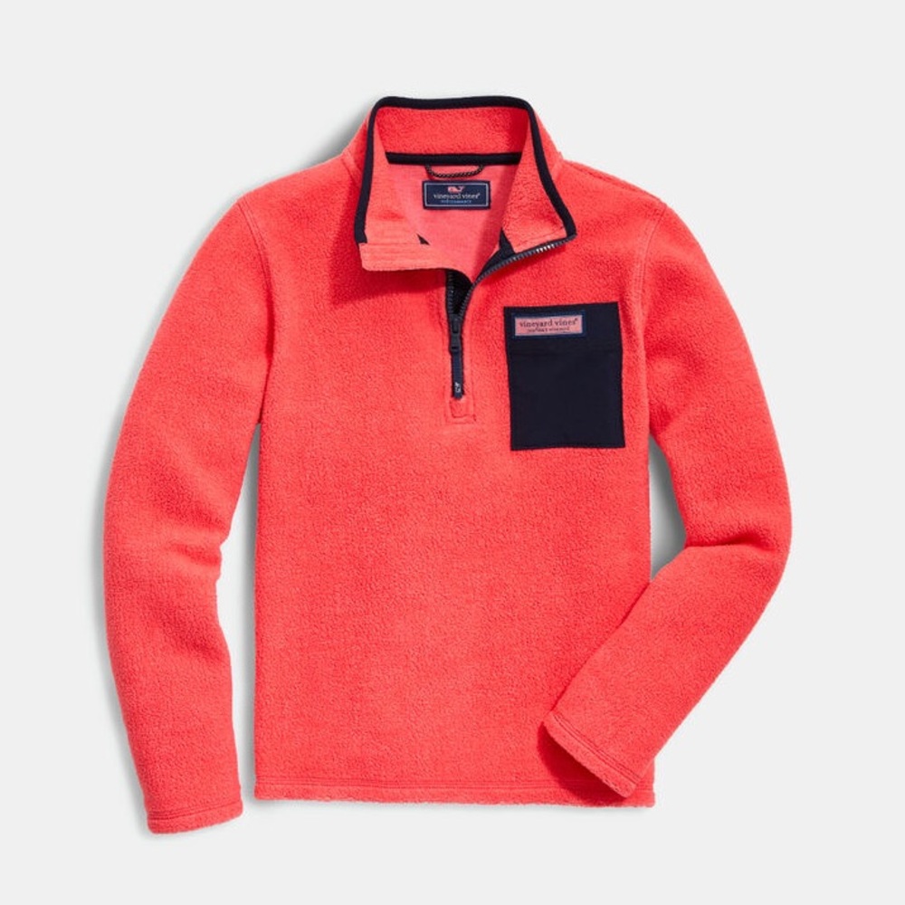 Vineyard Vines Sherpa 1/2-Zip Pullover M 12-14
